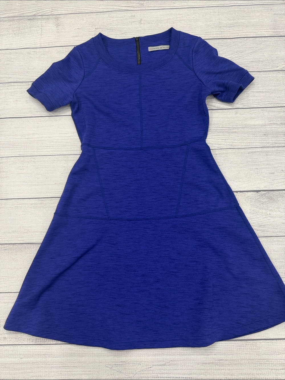 Athleta Royal Blue Athletic Dress XSP Petite Fit & Flare